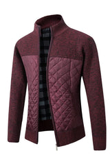 Veste Bromley Olyndra London en tissu léger avec col montant et poches latérales, vue de face.