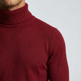 Roulé en mérinos Northpeak par Olyndra London, textile doux et chaud avec motifs élégants, vue de l'ensemble du produit.