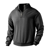 Sweat à capuche premium CAMDEN Olyndra London avec fermeture éclair courte, tissu doux et style décontracté, vue de face.