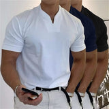 T-shirt de sport ETHAN de Olyndra London pour business et fitness, en tissu noir avec logo blanc, vue de face.
