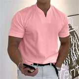 T-shirt pour homme ETHAN de Olyndra London, style business fitness, en coton noir avec logo imprimé sur le devant.