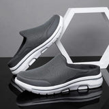 Sneakers mules brookvale de la marque Olyndra London, vue principale, avec design tendance et semelle blanche.